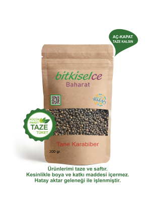 Premium Kalite Tane Karabiber "Tane Karabiberin Gizemi" 200 gr.